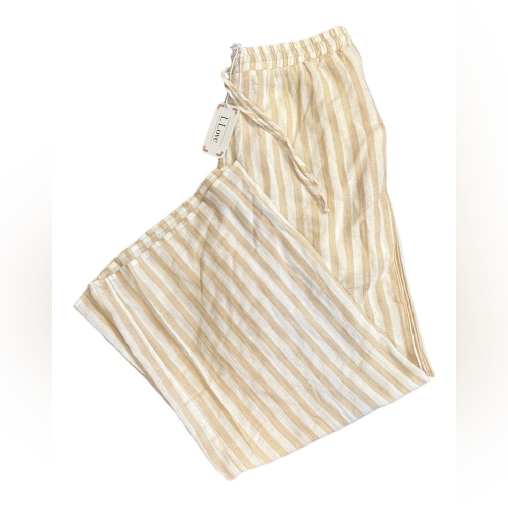 Women’s LLove wide leg gauze pant size M
